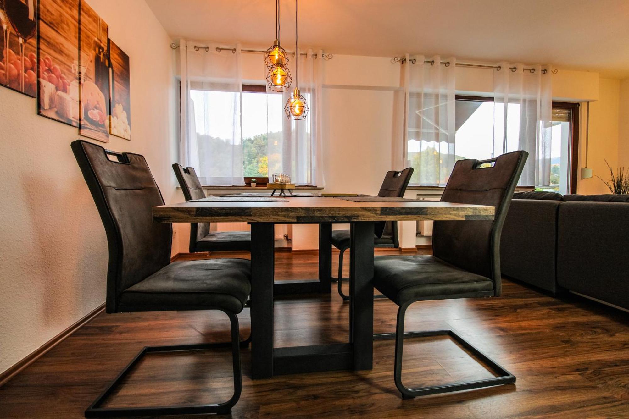 Moderne Fewo Sky Netflix Terrasse Burgblick Boxspringbett Waschtrockner بولاي المظهر الخارجي الصورة